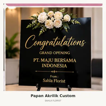 Papan Bunga Akrilik Maguwoharjo